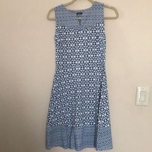 J McLaughlin Blue and White Dress